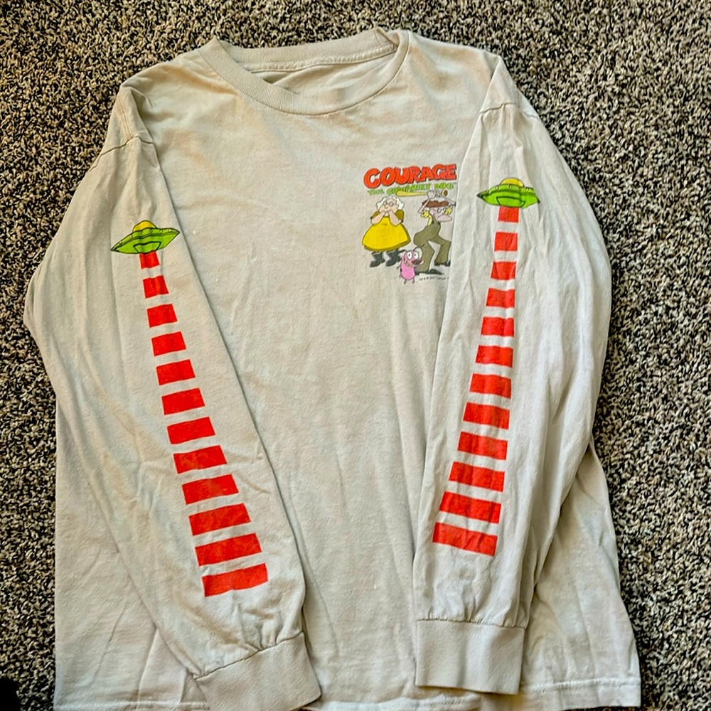 Courage the cowardly dog long sleeve shirt